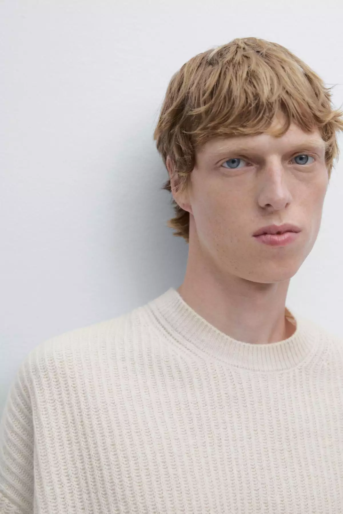 ژاکت دور گردن حلقهای با بافت راهراه برند Massimo Dutti - 991312696