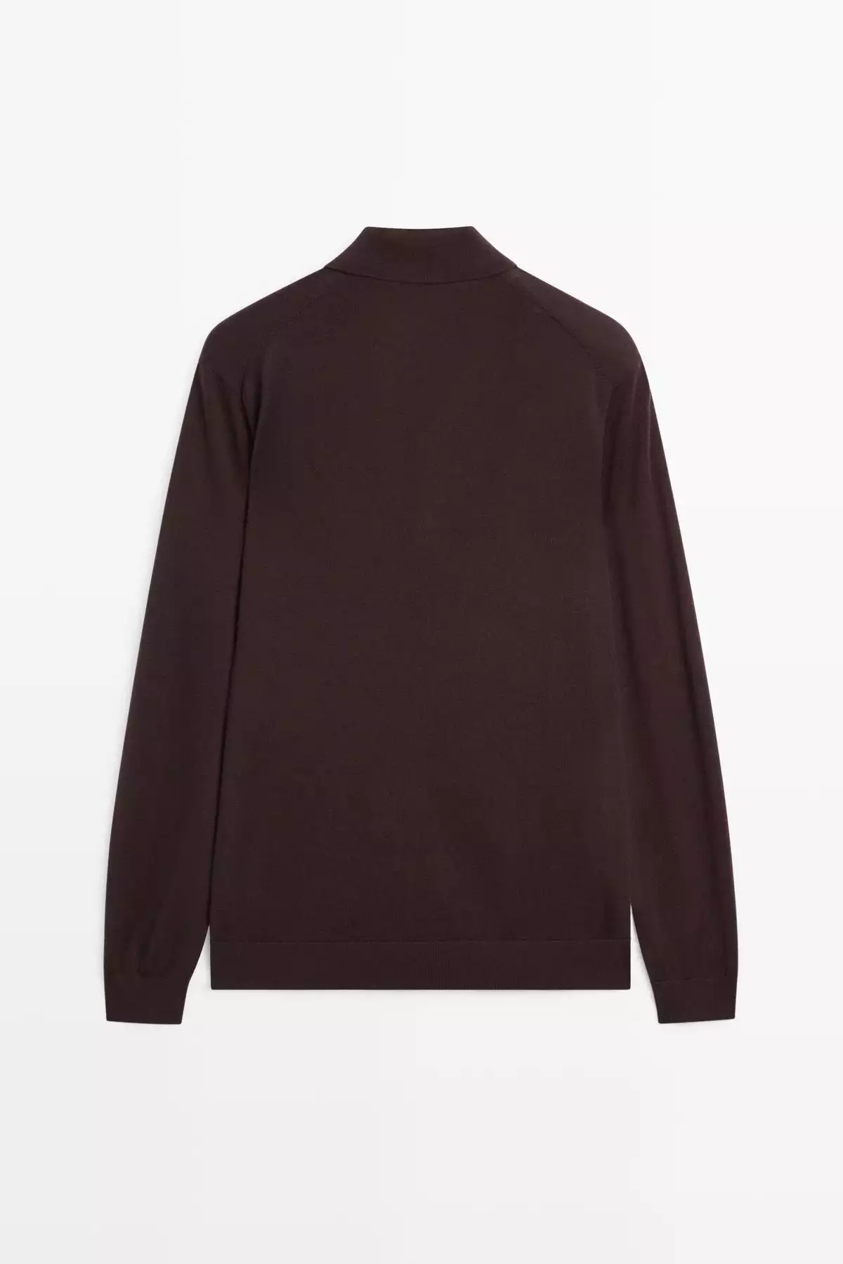 پولوشرت یقه دار بافتنی از ۱۰۰% پشم مرفینوس برند Massimo Dutti - 975161300