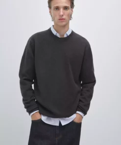 ژاکت بافتنی یقه دوچرخهای با ترکیب پشم یونی برند Massimo Dutti - 991305354