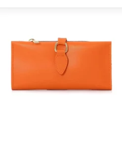 کیف چرمی نارنجی برند şeffafavm - 894020973