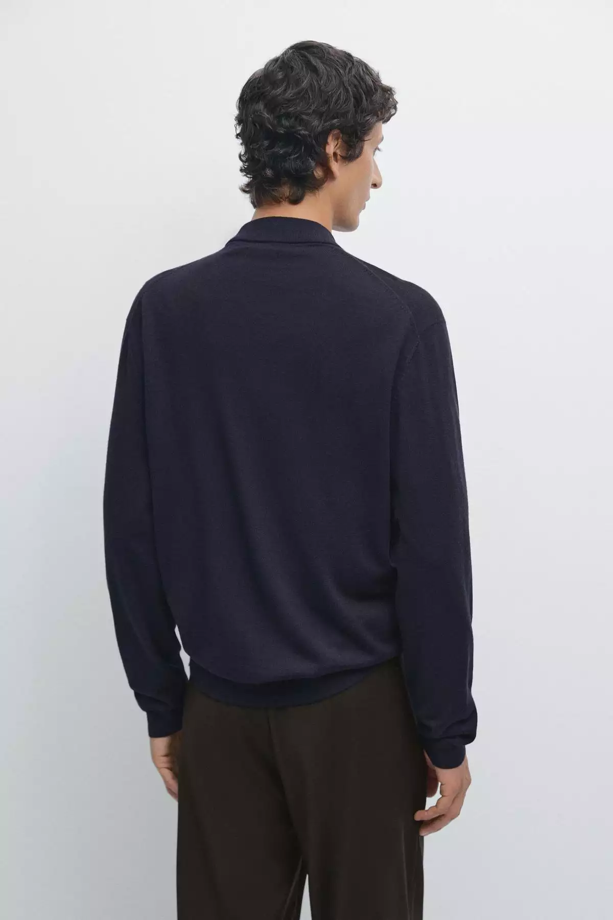 کاردیگان زیپدار پشمی ۱۰۰% مچدس مرینو برند Massimo Dutti - 982461419