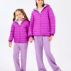 کاپشن پافر دو طرفه دخترانه بزرگ رنگ بنفش مدل SK2520079-4069 برند Skechers - 981631666