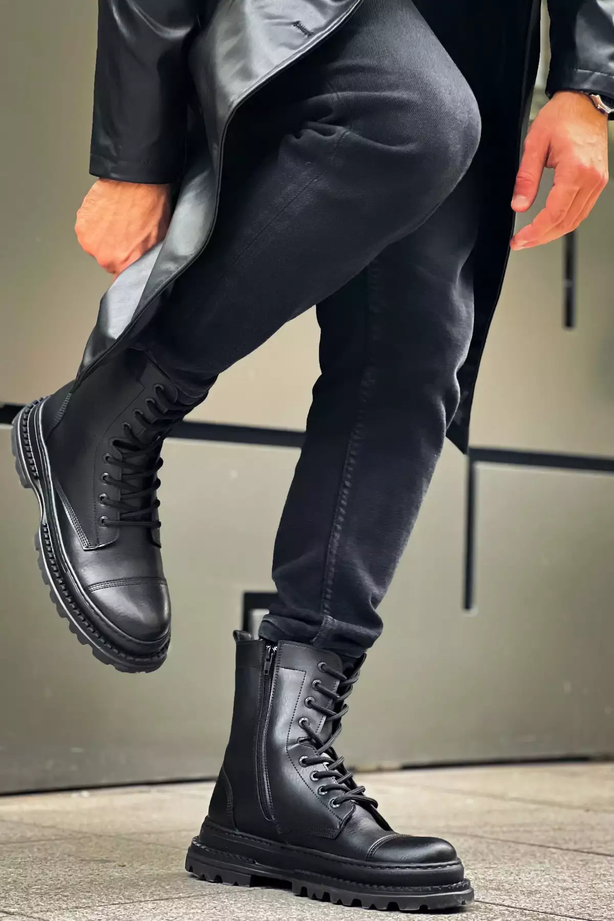 MN229 - بوت مردانه FST Crow سیاه برند Mooien - 972320878