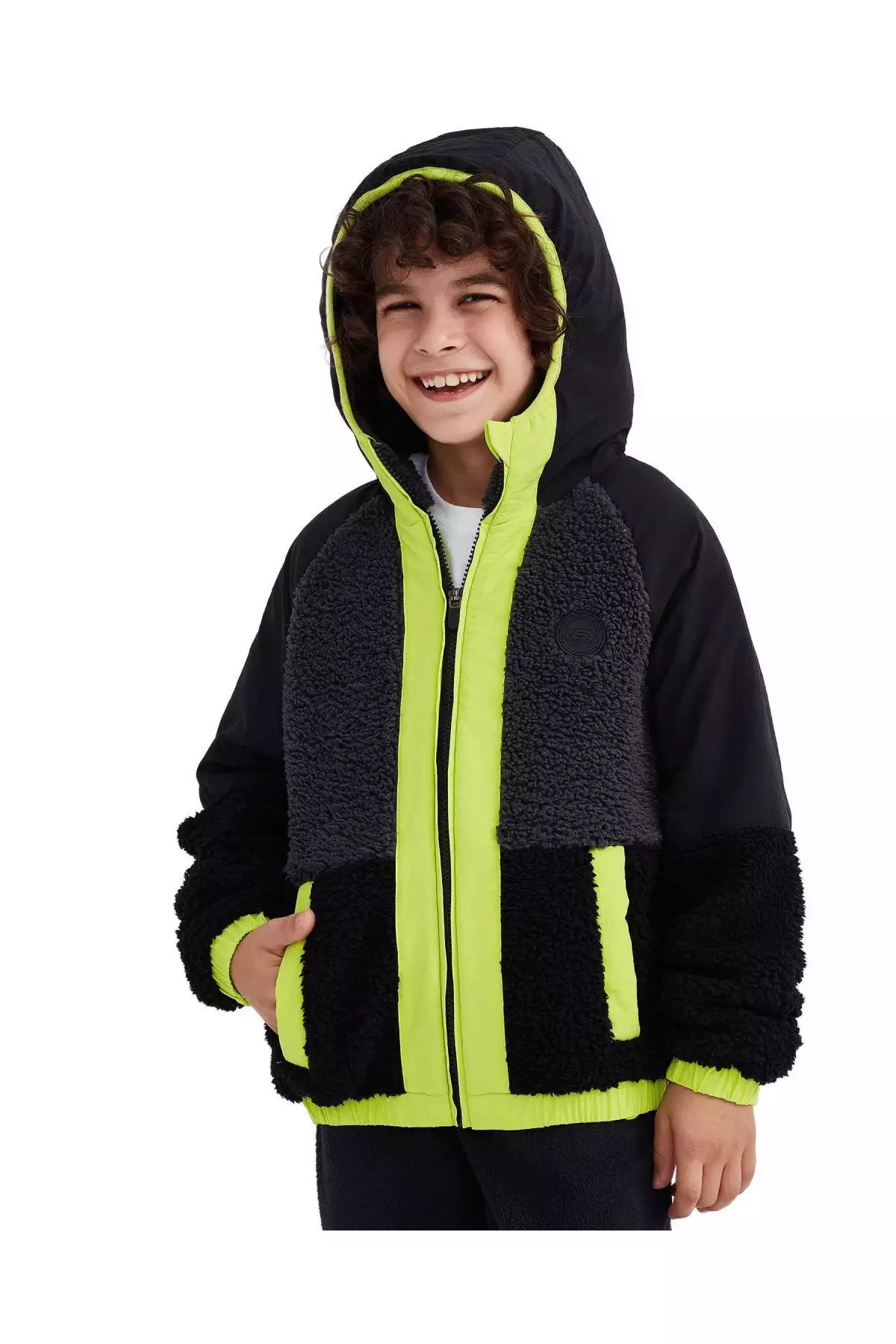 مونت بچگانه فلیس کامل شیروانی سیاه خارجی Sk232203 برند Skechers - 767773812