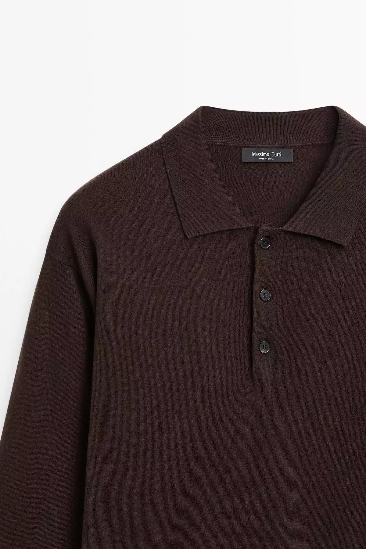 پولوشرت پشمی با ترکیب پنبه برند Massimo Dutti - 969523308