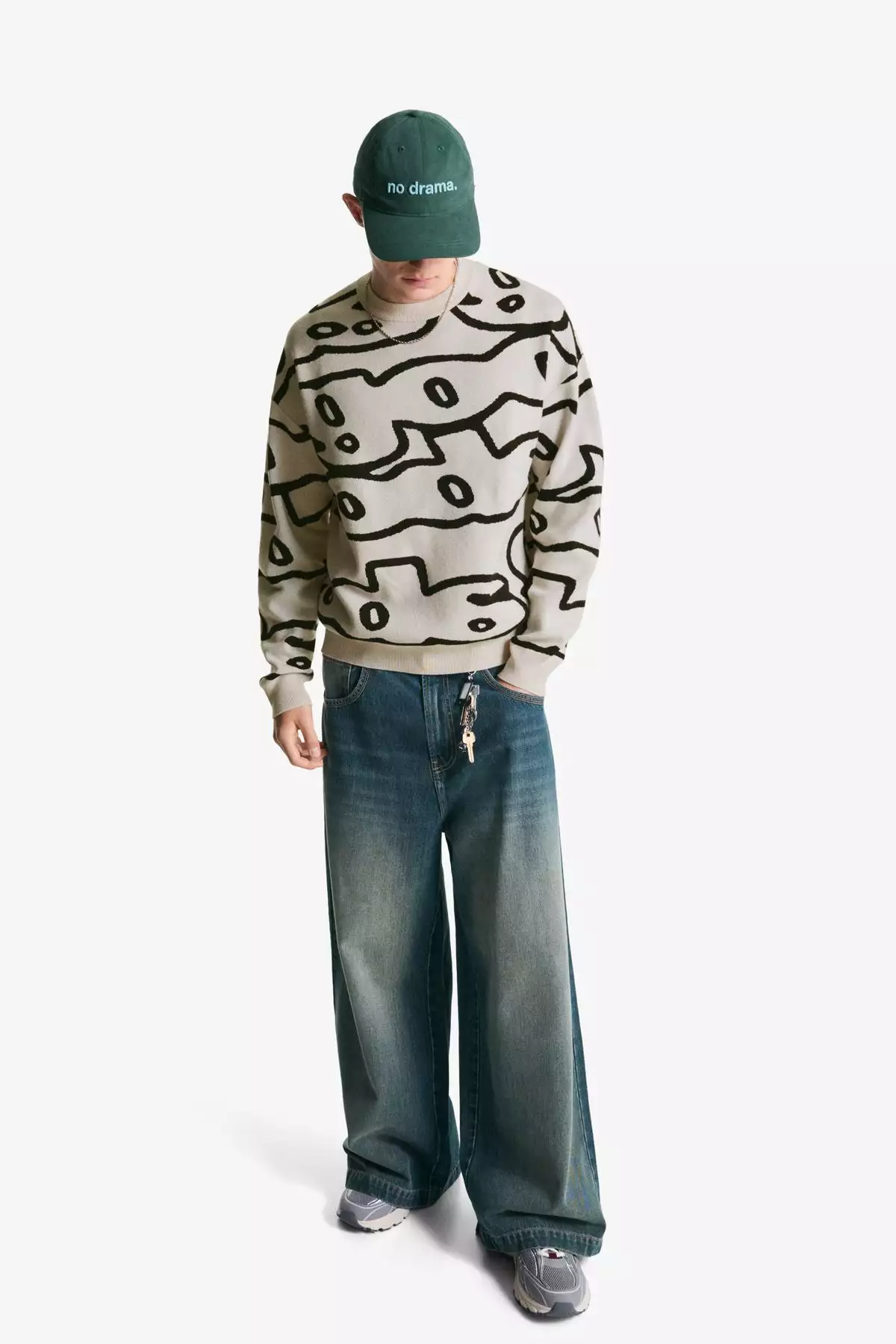 ژاکت چاپی برند Bershka - 963110696