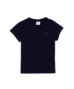 تیشرت آبی تیره ساده با یقه گرد برای پسران برند U.S. Polo Assn. - 927784075