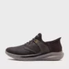 کفش روزمره مردانه اسلید-مکلین با ترکیب چرم 210890 شکلاتی برند Skechers - 1020237740