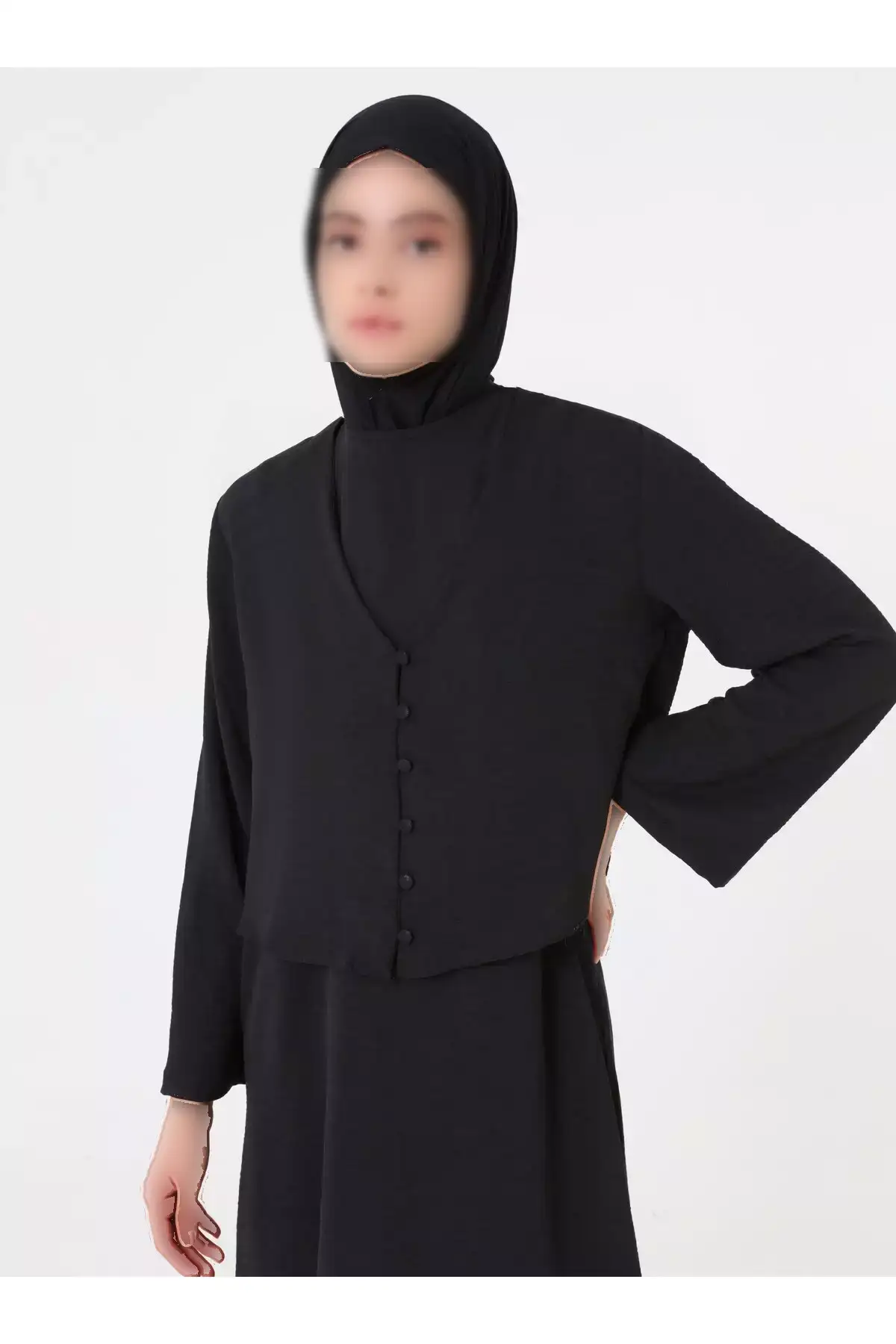 ست لباس و تونیك آروبیند - مشکی - برند Refka - 970448331
