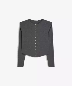ژاکت با دکمه بافتنی برند Bershka - 984750508
