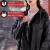 بارانی زنانه و مردانه ضد آب با کلاهی چسبی از پارچه EVA برای بزرگسالان برند KARADAĞ HOME - 313508672