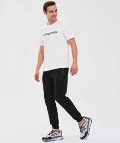 شلوار جگری مردانه M 2xi-lock Flex با جزئیات رنگ مشکی S221028-001 برند Skechers - 257186753