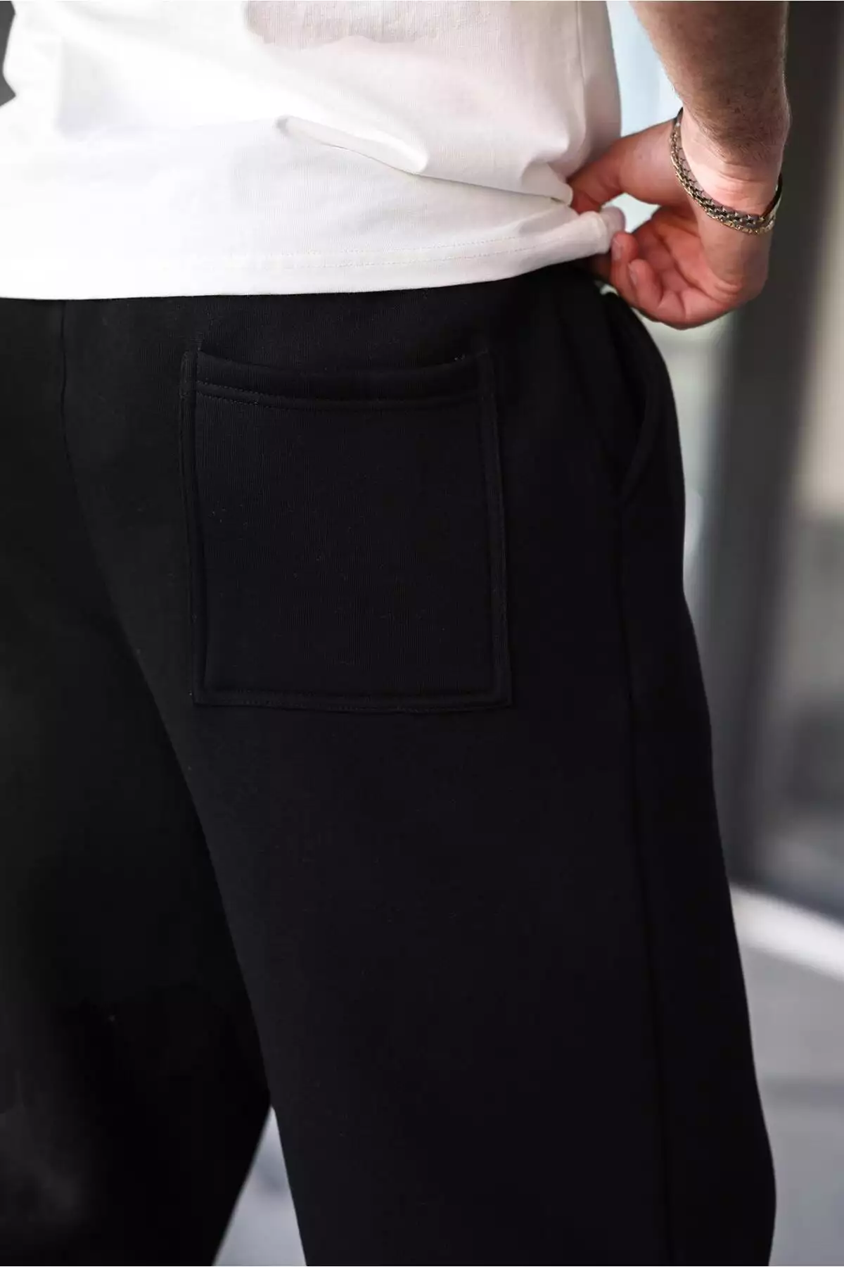 شلوار راحتی مردانه کوتاه سیاه E6578 برند Madmext - 977590906