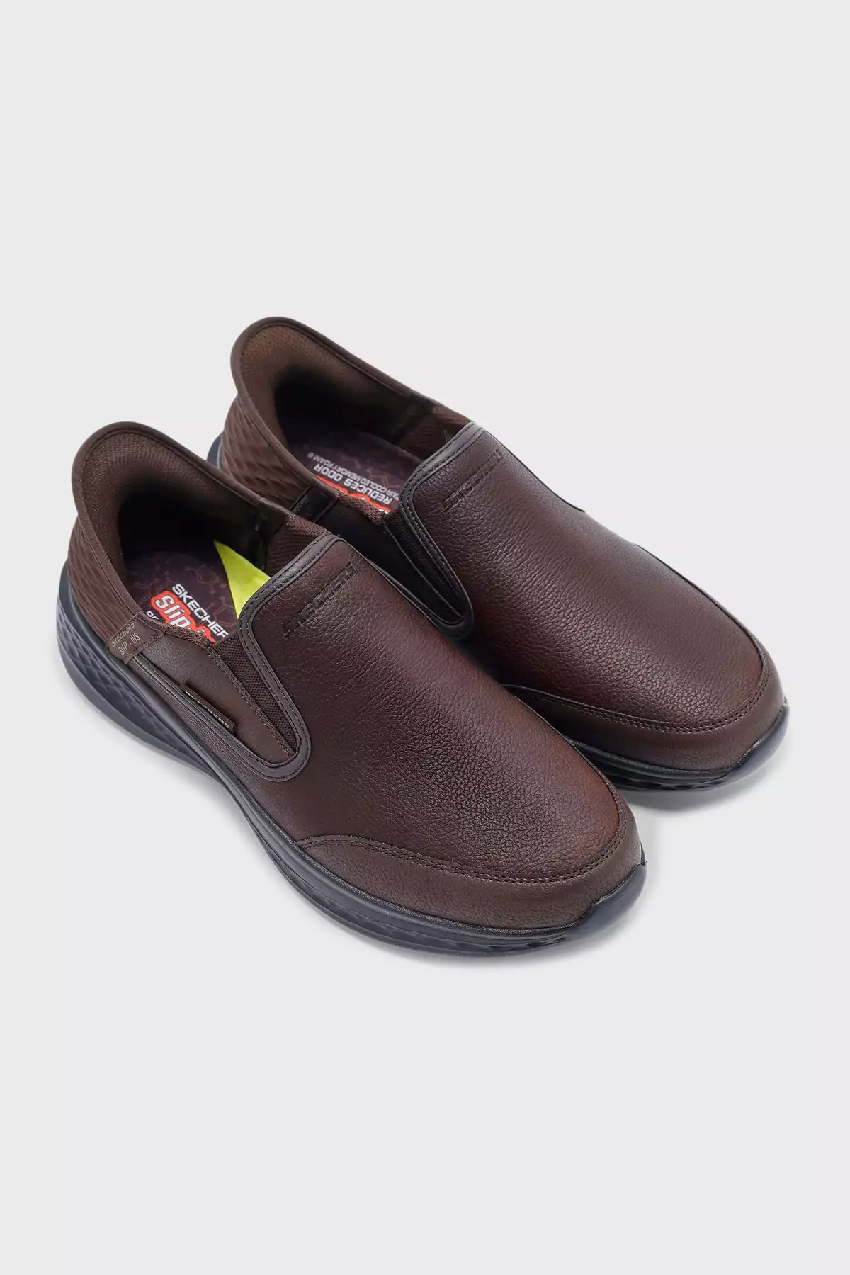 کفش کژوال مردانه اسلید-کوپر با ترکیب چرم 205237 RDBR برند Skechers - 1036259650