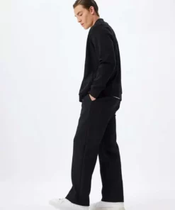 شلوار ورزشی مردانه سیاه با جزئیات جیب و بند 5WAM40027MK برند Koton - 868935942