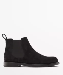 چکمه چلسی از چرم سوئدی ضخیم و روغنی برند Massimo Dutti - 1016421088