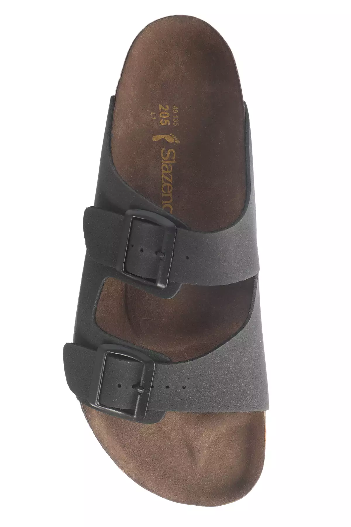 صندل چرم نوبوک مردانه مشکی لنز برند Slazenger - 98378119