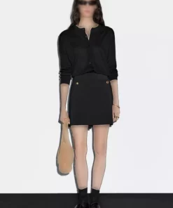 دامن مینی دکمهدار برند Massimo Dutti - 963059014