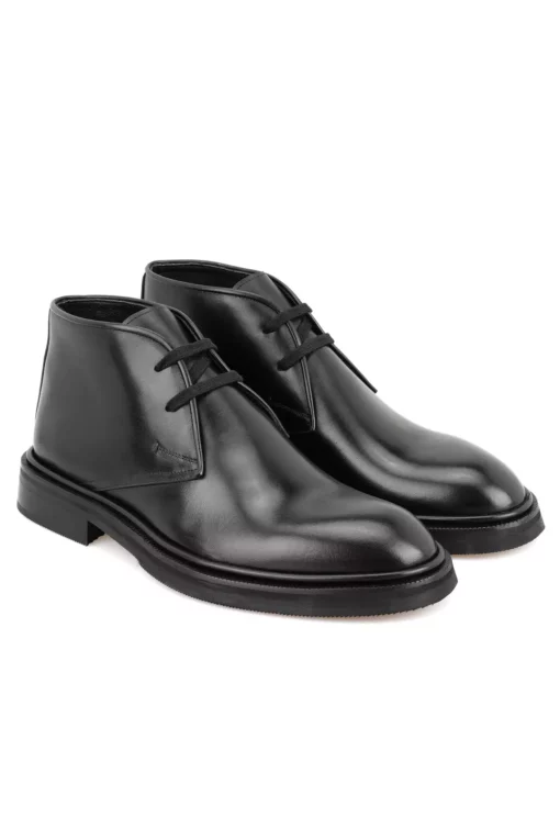 چکمه چرم مشکی مردانه ایوان برند Desa - 770777162