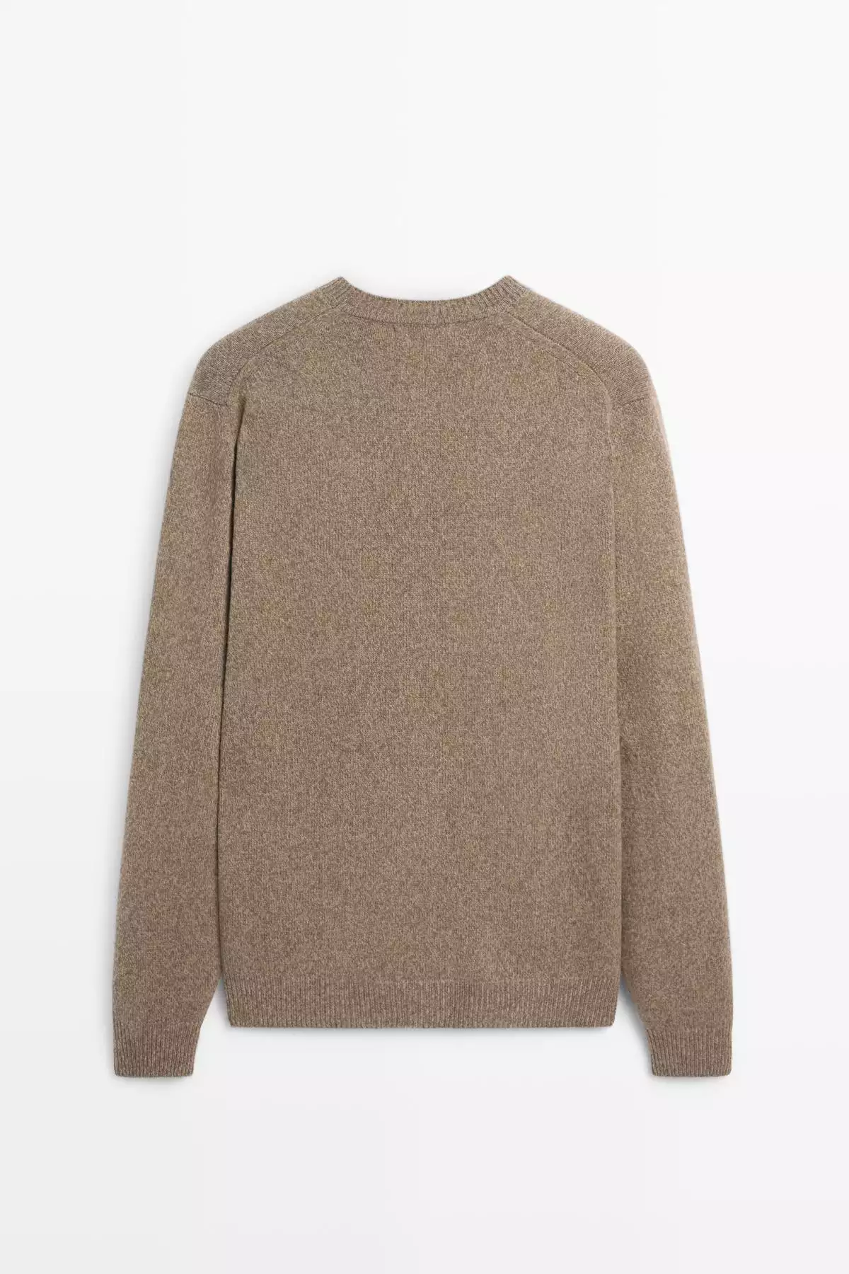 کت های کشباف با یقه گرد و طرح ملانژ برند Massimo Dutti - 991334061