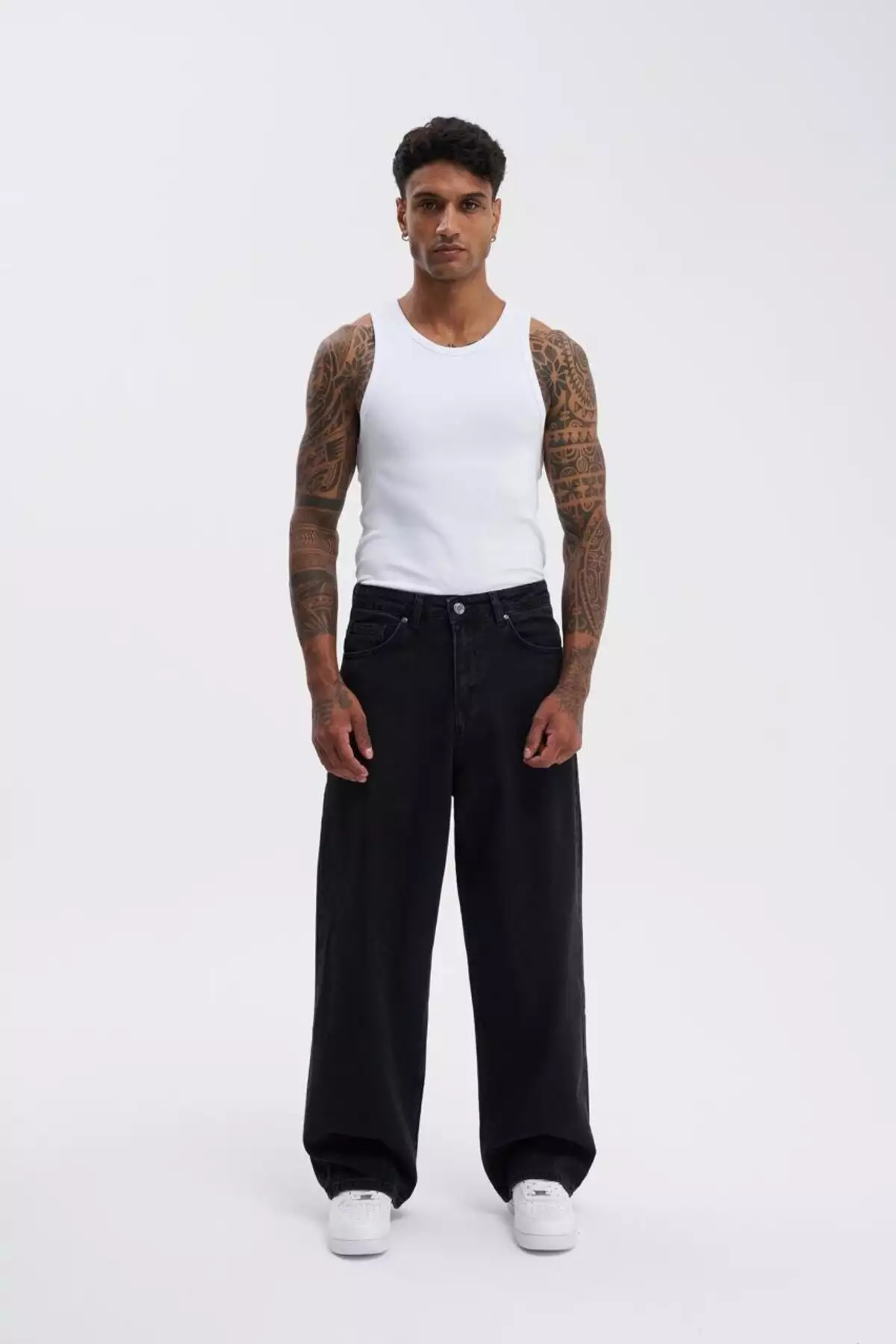 شلوار جین کمر گشاد و اورسایز مردانه رنگ آسفالت برند Machinist - 816211016