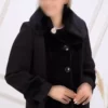 کاپشن زنانه مشکی سایز بزرگ ۱۰۸۱ برند KARAMEŞE - 220218434
