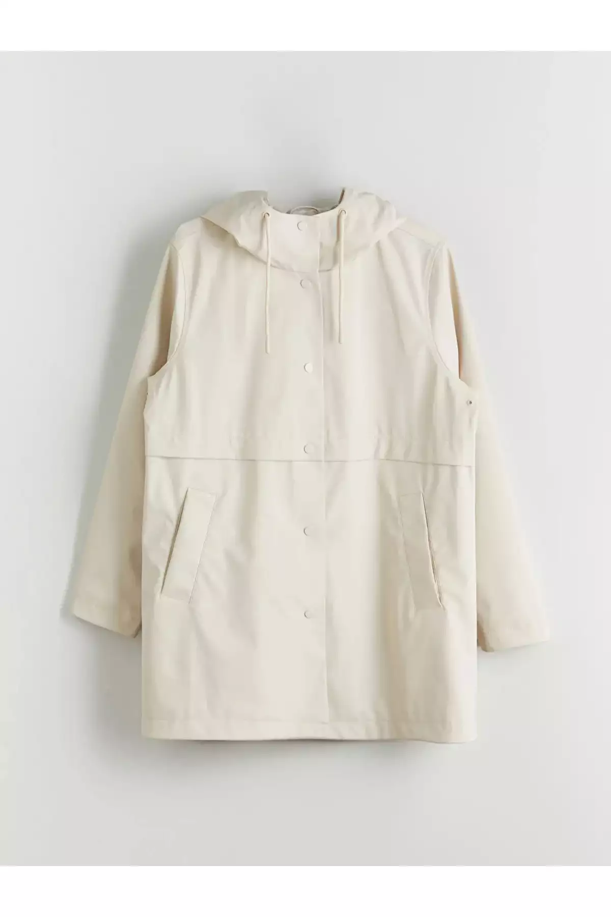 بارانی زنانه LCW Vision با کلاهدار به رنگ بژ برند LC Waikiki - 988203293