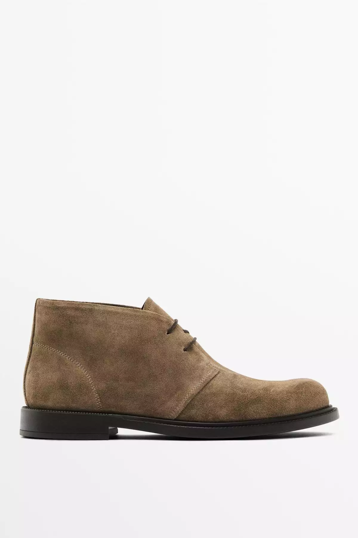 بوت چرم ضخیم سوئدی با شکاف برند Massimo Dutti - 970255111