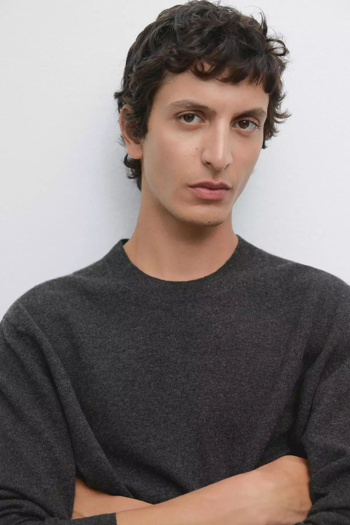 ژاکت یقه گرد ترکیبی از پشم یوزک برند Massimo Dutti - 1033254318