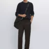 کنار بافتنی بافته شده از پنبه برند Massimo Dutti - 977920600