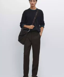 کنار بافتنی بافته شده از پنبه برند Massimo Dutti - 977920600