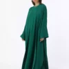 ست لباس و عبای آروبیند - رنگ سبز زمرّدی - برند رفکا برند Refka - 917549024