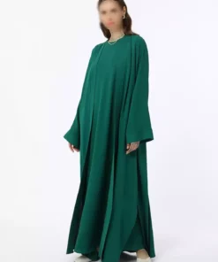 ست لباس و عبای آروبیند - رنگ سبز زمرّدی - برند رفکا برند Refka - 917549024