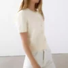 کوتاه آستین پشمی نازک بافتنی برند Massimo Dutti - 939063990