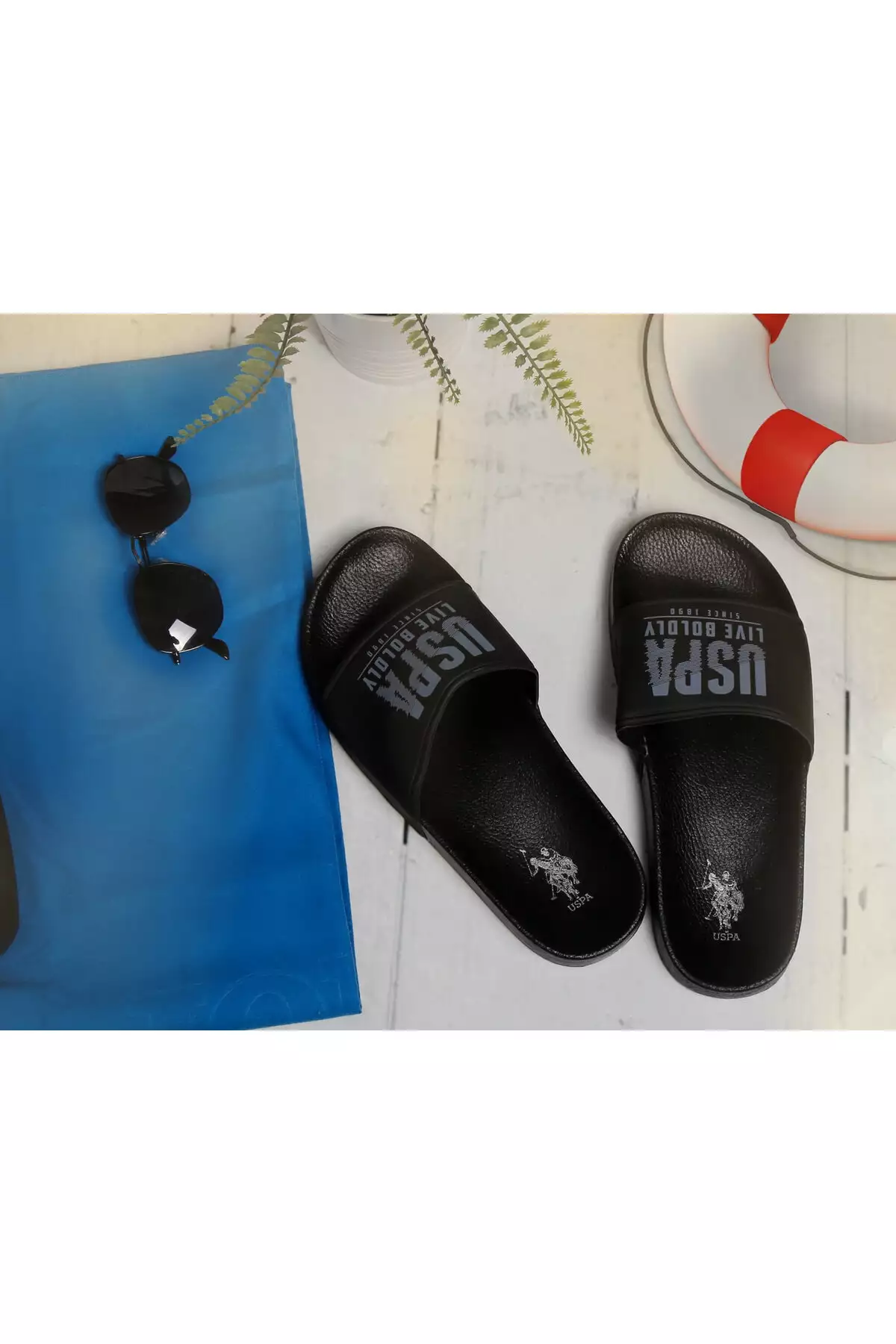 دمپائی مردانه U.S. Polo Assn. مدل 3M Gusty 3Fx کد 101369444 رنگ مشکی برند U.S. Polo Assn. - 740104119