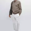 کاپشن دورگردنی با بافت ۱۰۰٪ پشم برند Massimo Dutti - 991327100