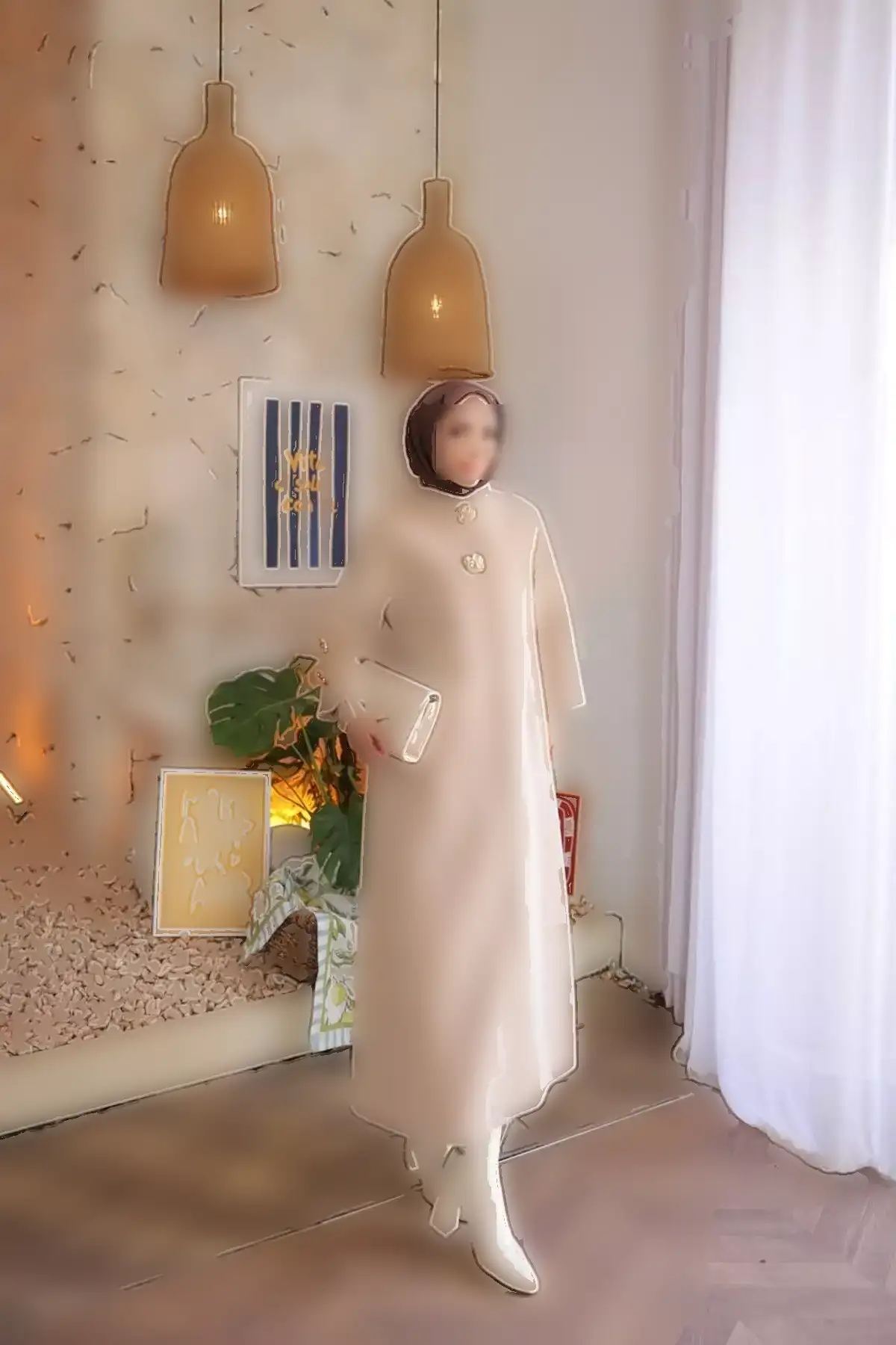 کابان بزرگ زنانه چیت چیت دار آسلی نور برند GLR&GYM - 1019892838