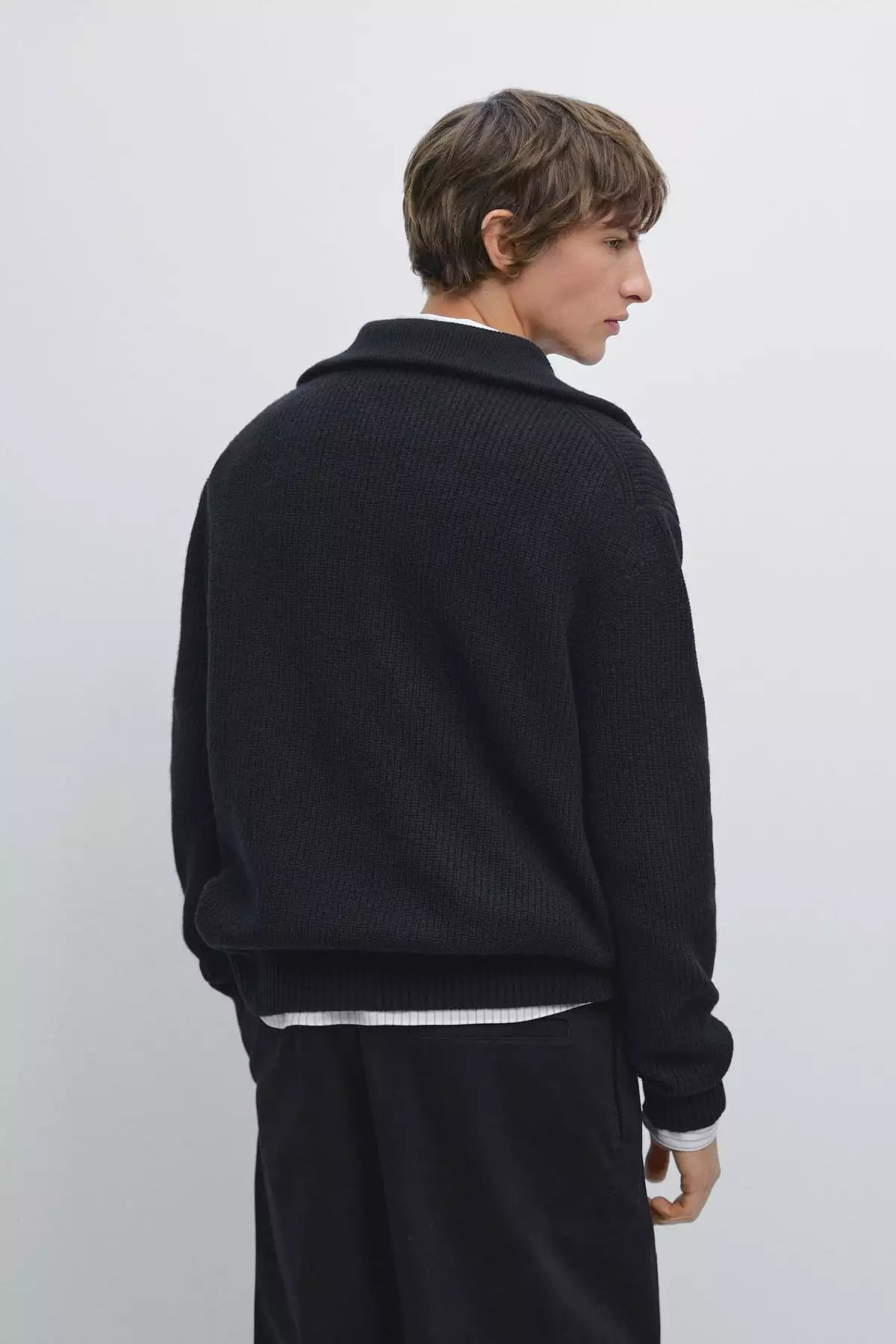 ژاکت با یقه ایستاده زیپ دار برند Massimo Dutti - 1024805795