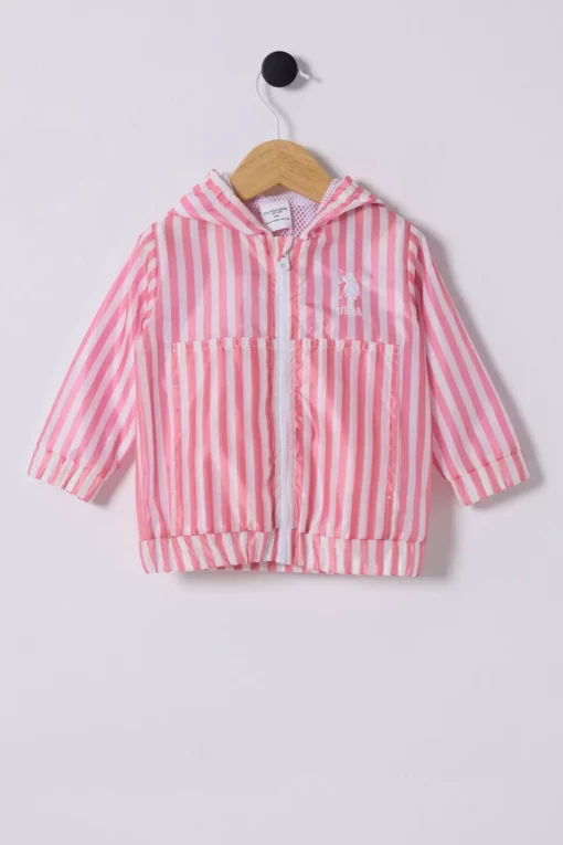 بارانی دخترانه U.S. Polo با پارچه بافتنی برند U.S. Polo Assn. - 984762353
