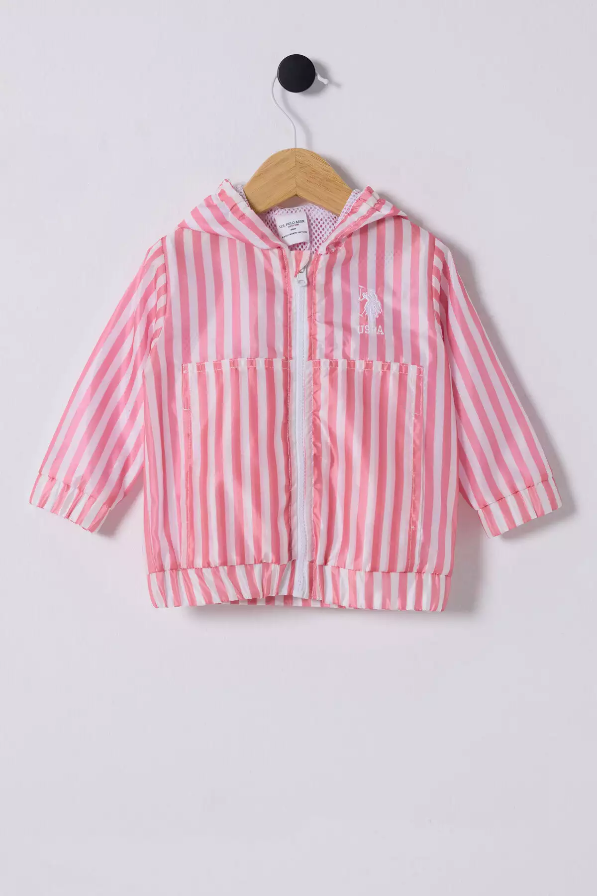 بارانی دخترانه U.S. Polo با پارچه بافتنی برند U.S. Polo Assn. - 984762353