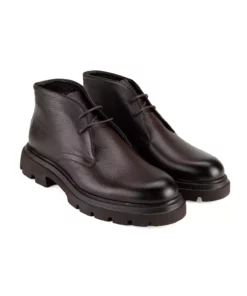 چکمه چرمی مردانه الارا کافی برند Desa - 865473115