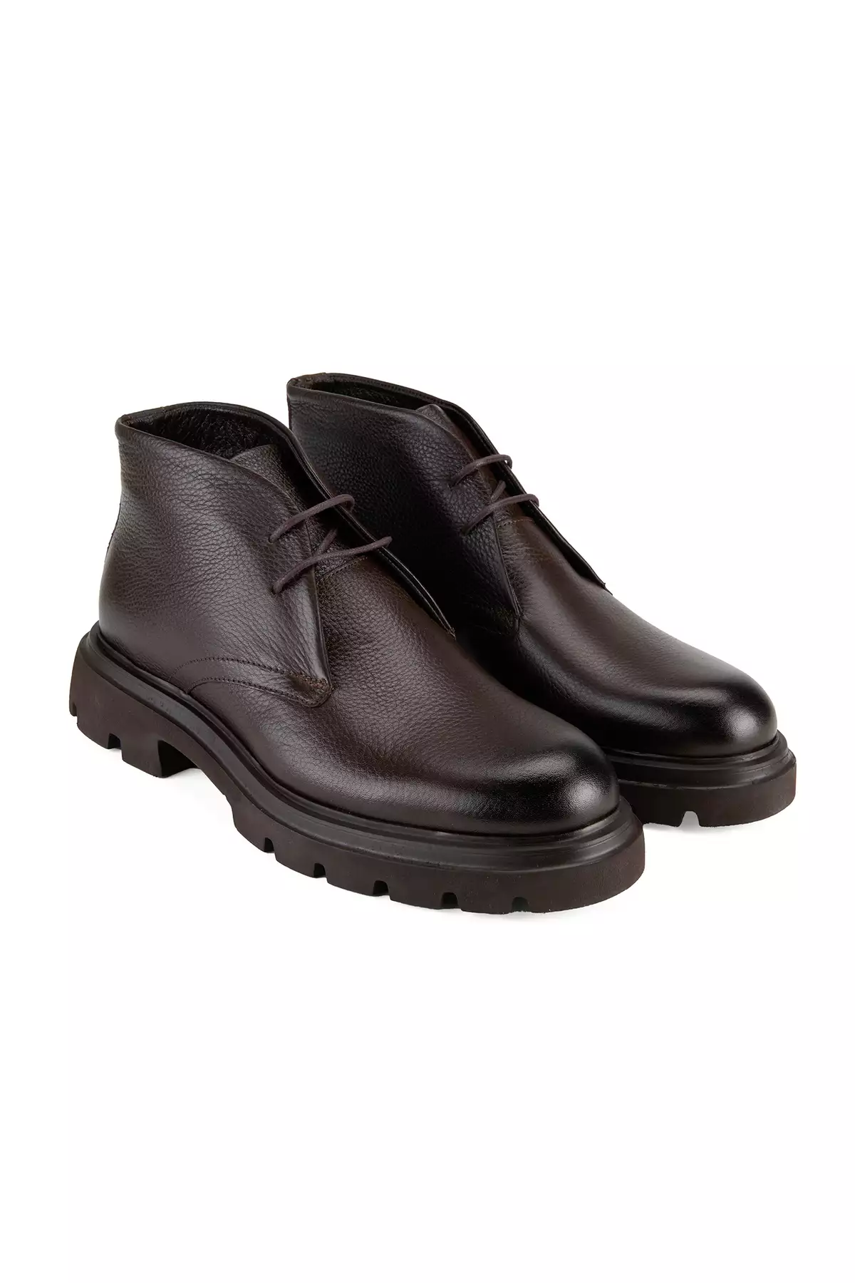 چکمه چرمی مردانه الارا کافی برند Desa - 865473115