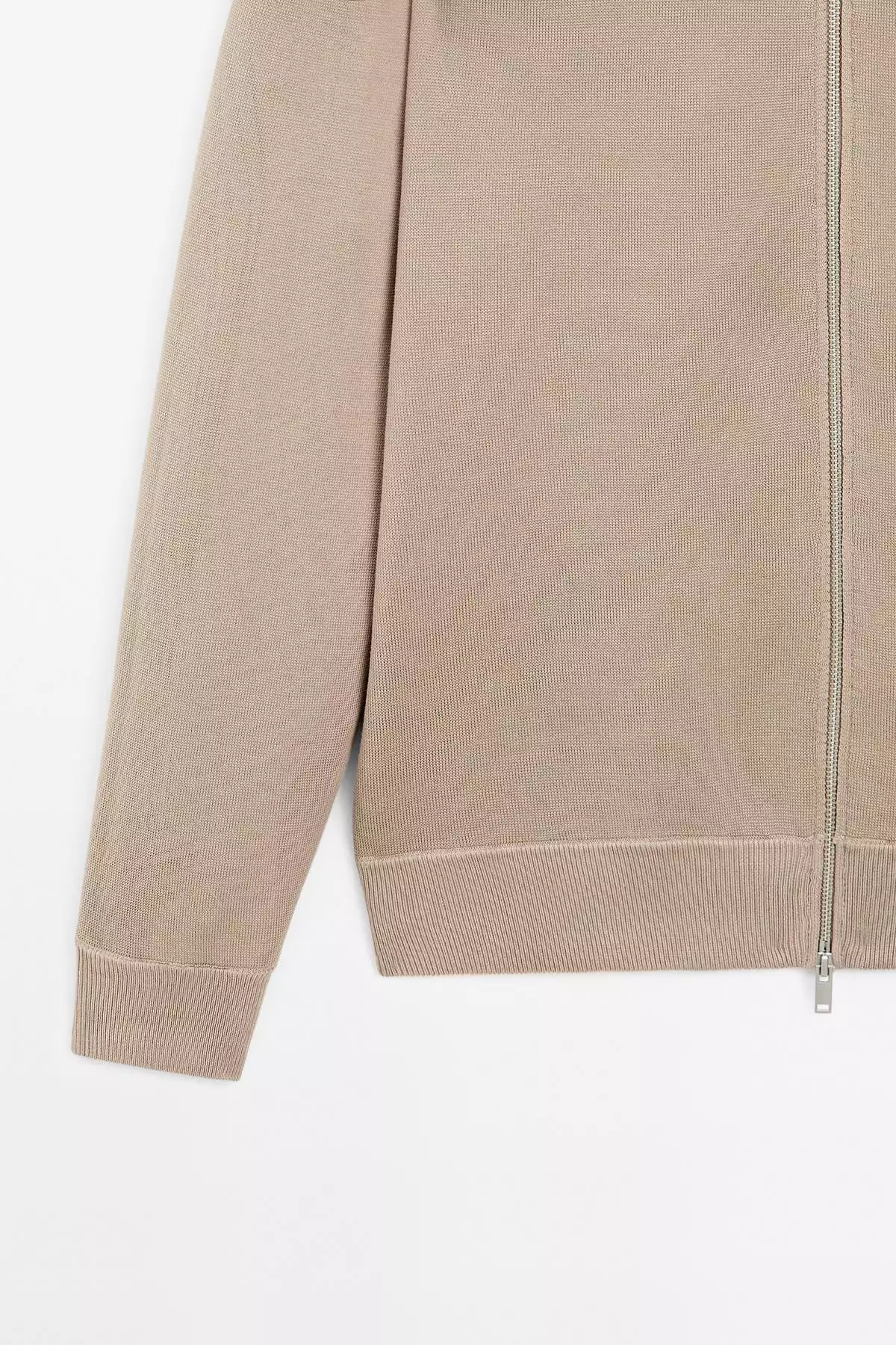 ژاکت بافته شده از الیاف نخی ترکیبی با زیپ برند Massimo Dutti - 969524592