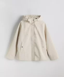 بارانی زنانه کلاهدار با ظاهر چرم Oversize برند LC Waikiki - 987519215