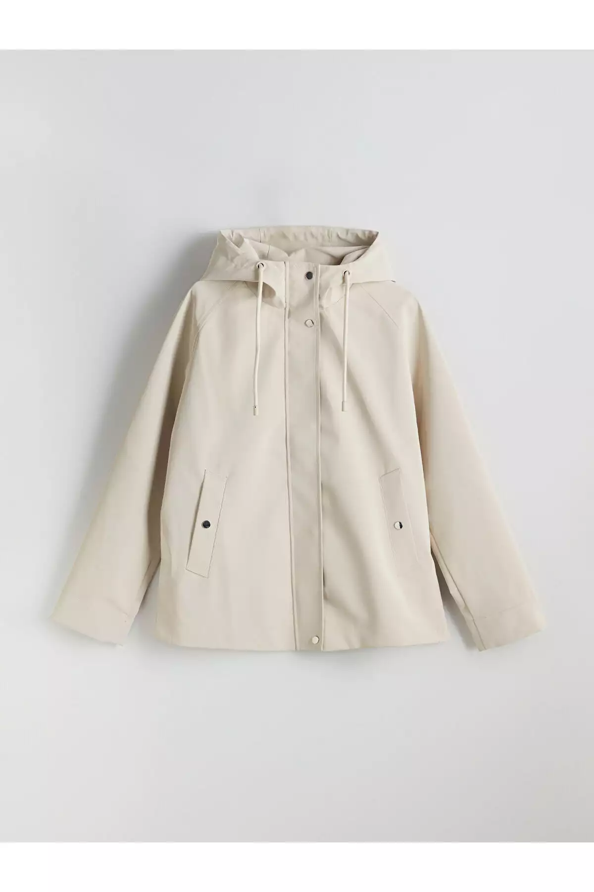 بارانی زنانه کلاهدار با ظاهر چرم Oversize برند LC Waikiki - 987519215