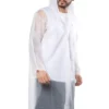 بارانی زنانه و مردانه با کلاه و دکمهدار EVA سفید Bymmrc881r02 برند By Marine - 184083169