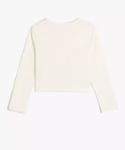 تی-shirt کلاهدار بلند با طرح گربه و گردن بیدار از جنس کتان برند Koton - 917401892