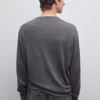 ژاکت بافتنی پشمی مرینو ۱۰۰% برند Massimo Dutti - 943650724