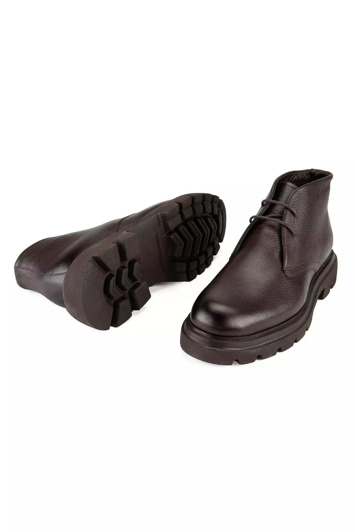 چکمه چرمی مردانه الارا کافی برند Desa - 865473115