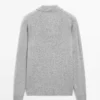 پلیور یقه دار V شکل با ترکیب پشم برند Massimo Dutti - 991312375